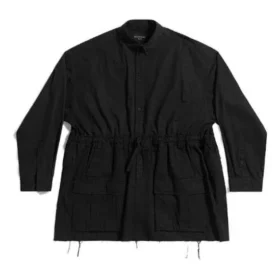 23SS Asymmetry Deconstructed Shirt „Black“ 720102TNP041000