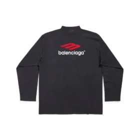 3B Sports Icon Langarm-T-Shirt Oversized „Schwarz Rot Weiß“ 720250TPVD71470