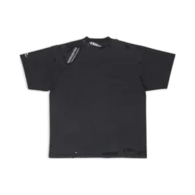 3B Sports Icon Repaired Oversized-T-Shirt „Washed Black“ 704056TMVA59034