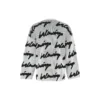 3D Scribble Rundhals-Baumwollpullover „White“ 625985T31809040