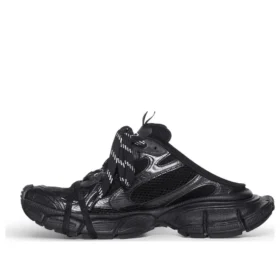 3XL Pantoletten „Black Mesh and Polyurethane“ 742672W3XL11010