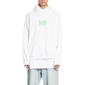 5:20 Grafik-Hoodie „Weiß Grün“ 674986TMVL69164