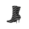 80 mm Monogram-Logo-Stiefel aus Spandex „Black“ 549784W1P601264