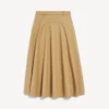 A-Linien-Baumwollrock für Damen in Camel A-Linien-Baumwollrock für Damen in Camel