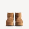 Alaska-Plateau-Stiefeletten für Damen in Braun/Weiß Alaska-Plateau-Stiefeletten für Damen in Braun/Weiß