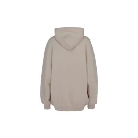 Alphabet-Logo-Hoodie Grau Weiß 641529TJVB19054