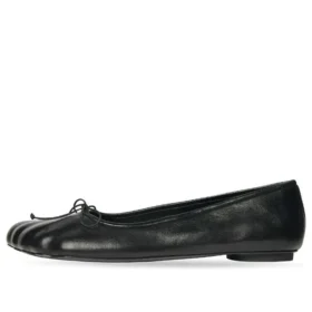 Anatomische Ballerinen-Schuhe „Schwarz, glänzend, weiches Lammfell“ 714260WBCW01000