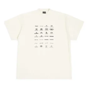 Archives Logos T-Shirt Oversized „Weiß“ 712398TNVQ79784