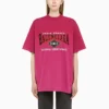 B Authentic Vintage Jersey Oversize-T-Shirt „Pink“ 694576TMVA95566