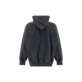 B Authentic Vintage Jersey Oversized-Hoodie „Washed Black“ 697879TMVB11000