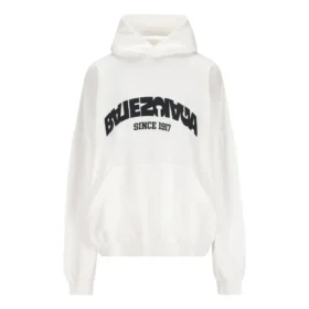 Back Flip Round Hoodie Oversized „White Black“ 761458TPVG19040