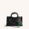 Balenciaga Biker-Anhänger/Schlüsselanhänger für Damen in Grün/Schwarz Balenciaga Biker-Anhänger/Schlüsselanhänger für Damen in Grün/Schwarz