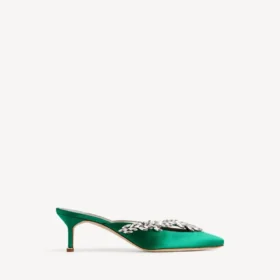 Balenciaga für Damen | Manolo Blahnik Pantoletten in „Grass“