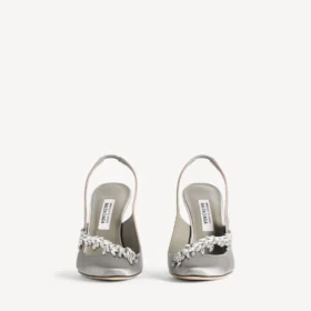 Balenciaga für Damen | Manolo Blahnik Slingback in Grau „Plume“