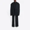 Balenciaga FW21 Retro-Strickjacke für Herren, groß, schwarz 662388TAV041000
