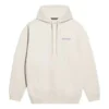 Balenciaga Herren-Fleece-Shirt mit langen Ärmeln, cremeweiß 600583TJVA89055