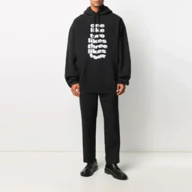 Balenciaga Herren-Freizeitschuhe mit Alphabet-Print, schwarz 641679TJV931070 Balenciaga Herren-Freizeitschuhe mit Alphabet-Print, schwarz 641679TJV931070