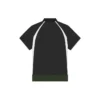 Balenciaga Herren FW21 Freizeit-Poloshirt mit kurzen Ärmeln, doppellagig, schwarz 661507TKVA51042
