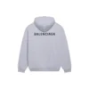 Balenciaga Herren FW21 Logo-Print Langarm-Shirt Grau 600583TIV841167