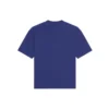 Balenciaga Herren FW21 Retro-Strick-Shirt mit kurzen Ärmeln, marineblau 612966TKVD33967