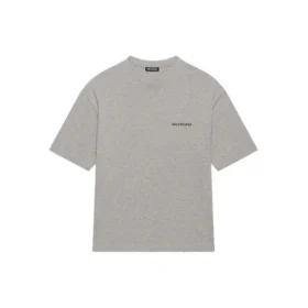 Balenciaga Herren FW21 Retro-T-Shirt mit Logo-Aufdruck, kurzärmelig, grau 612966TIVG51167 Balenciaga Herren FW21 Retro-T-Shirt mit Logo-Aufdruck, kurzärmelig, grau 612966TIVG51167