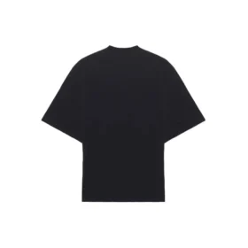 Balenciaga Herren-Laufshirt mit Musterdruck und Logo, locker geschnitten, kurzärmelig, schwarz 641614TJVK61070 Balenciaga Herren-Laufshirt mit Musterdruck und Logo, locker geschnitten, kurzärmelig, schwarz 641614TJVK61070