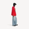 Balenciaga Herren | NBA-Kollaboration: Oversize-Langarm-T-Shirt in Rot/Mehrfarbig Balenciaga Herren | NBA-Kollaboration: Oversize-Langarm-T-Shirt in Rot/Mehrfarbig