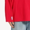 Balenciaga Herren | NBA-Kollaboration: Oversize-Langarm-T-Shirt in Rot/Mehrfarbig Balenciaga Herren | NBA-Kollaboration: Oversize-Langarm-T-Shirt in Rot/Mehrfarbig