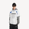 Balenciaga Herren | NBA-Kollaboration: Oversize-T-Shirt in Weiß/Mehrfarbig Balenciaga Herren | NBA-Kollaboration: Oversize-T-Shirt in Weiß/Mehrfarbig