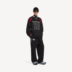 Balenciaga Herren | Oversize-Jogginghose aus der NBA-Kollaboration in Schwarz/Weiß