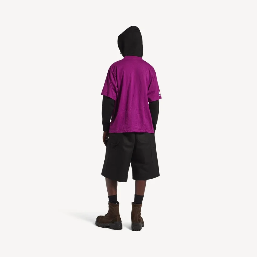 Balenciaga Herren | Oversize-T-Shirt aus der NBA-Kollaboration in Violett Balenciaga Herren | Oversize-T-Shirt aus der NBA-Kollaboration in Violett