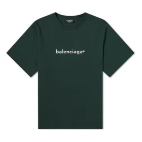Balenciaga Herren-Pullover mit Rundhalsausschnitt, Alphabet-Print, kurzärmelig, grün 612966TIV543011 Balenciaga Herren-Pullover mit Rundhalsausschnitt, Alphabet-Print, kurzärmelig, grün 612966TIV543011