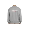 Balenciaga Herren-Pullover mit Rundhalsausschnitt und „Micro Mark“-Alphabetmuster, grau, 556147TBV141300