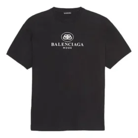 Balenciaga Herren SS21 B Alphabet-Logo-Muster Kurzarm-T-Shirt Schwarz 570803TFV761000 Balenciaga Herren SS21 B Alphabet-Logo-Muster Kurzarm-T-Shirt Schwarz 570803TFV761000