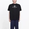 Balenciaga Herren SS21 B Alphabet-Logo-Muster Kurzarm-T-Shirt Schwarz 570803TFV761000