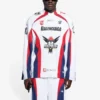 Balenciaga Herren SS21 Hockey Sports Mesh Langarm-Shirt, Weiß, 657105TKV248090