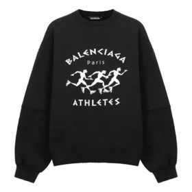 Balenciaga Herren SS21 mit großen Löchern, Rundhalsausschnitt, Langarm, Schwarz 641654TJVI71070 Balenciaga Herren SS21 mit großen Löchern, Rundhalsausschnitt, Langarm, Schwarz 641654TJVI71070