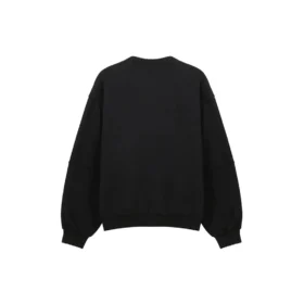 Balenciaga Herren SS21 mit großen Löchern, Rundhalsausschnitt, Langarm, Schwarz 641654TJVI71070 Balenciaga Herren SS21 mit großen Löchern, Rundhalsausschnitt, Langarm, Schwarz 641654TJVI71070
