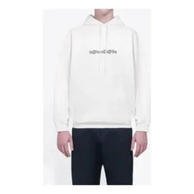 Balenciaga Herren „Symbolic Chest Creative Logo“ Retro Weiß 570811TIV519040