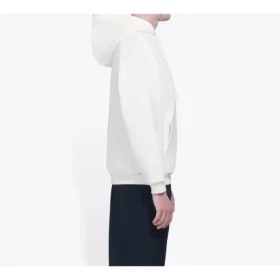 Balenciaga Herren „Symbolic Chest Creative Logo“ Retro Weiß 570811TIV519040
