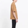 Balenciaga Herren-T-Shirt mit Alphabet-Aufdruck, kurzärmelig, cremefarben-gelb 594579TGV609605