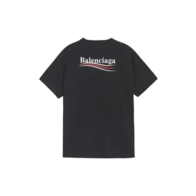 Balenciaga Herren-T-Shirt mit Alphabet-Aufdruck, kurzärmelig, schwarz 641675TIV521070 Balenciaga Herren-T-Shirt mit Alphabet-Aufdruck, kurzärmelig, schwarz 641675TIV521070