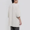 Balenciaga Herren-T-Shirt mit Alphabet-Logo, kurzärmelig, grau-weiß 641614TJVA99054