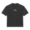 Balenciaga Herren-T-Shirt mit Alphabet-Print, kurzärmelig, schwarz 612966TJVD91034