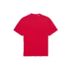 Balenciaga Herren-T-Shirt mit Alphabet-Print, Lochmuster, Rundhalsausschnitt und kurzen Ärmeln, rot 651795TKVB86295