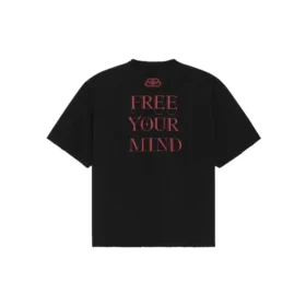 Balenciaga Herren-T-Shirt mit Aufdruck, groß, kurzärmelig, schwarz 641614TJV781000 Balenciaga Herren-T-Shirt mit Aufdruck, groß, kurzärmelig, schwarz 641614TJV781000