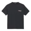Balenciaga Herren-T-Shirt mit Aufdruck, kurzärmelig, schwarz 570803TAV441000
