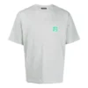 Balenciaga Herren-T-Shirt mit Brustlogo-Aufdruck, kurzärmelig, grau 594579THV631300