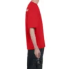 Balenciaga Herren-T-Shirt mit großem Logo im Retro-Stil, kurzärmelig, rot 612966TIVG56540