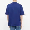 Balenciaga Herren-T-Shirt mit Logo-Alphabet, kurzärmelig, blau, 612966TIV541195
